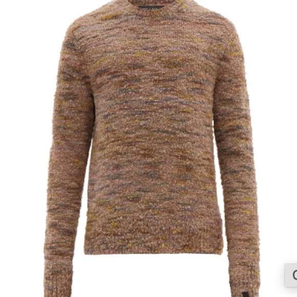 [RAG & BONE] Brock Marled-bouclé Wool-blend Sweater In Brown Multi - Picture 4 of 7